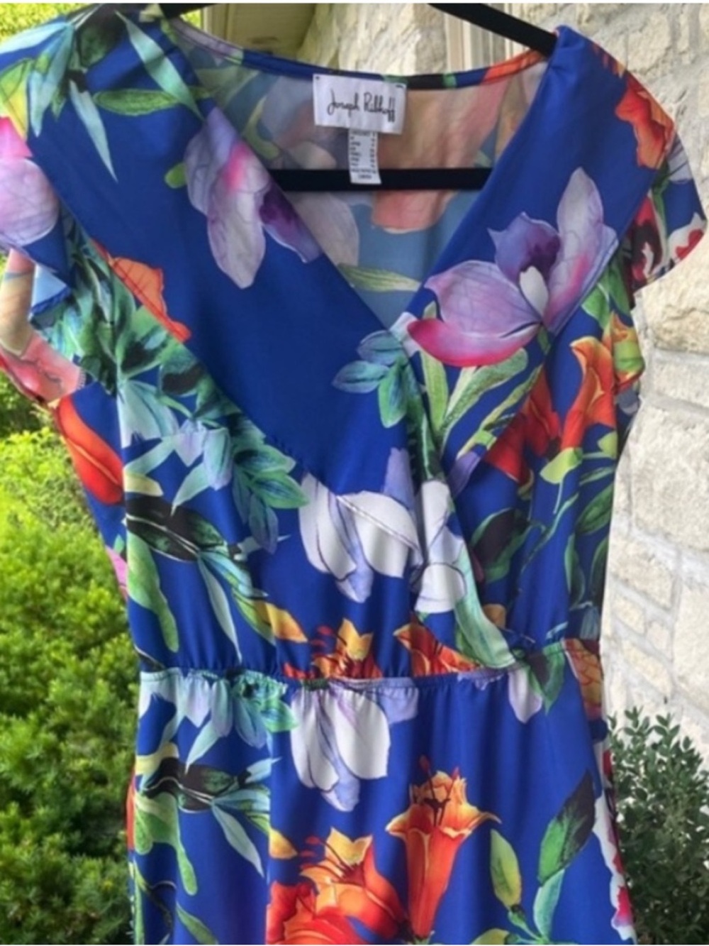 JOSEPH RIBKOFF Tropical Tunic Mini Floral Dress Size 8 Like New